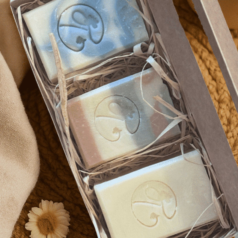 Coffret découverte savons à froid ouvert