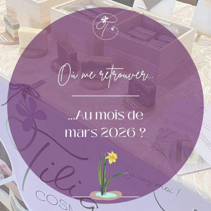 Où me trouver en mars 2026